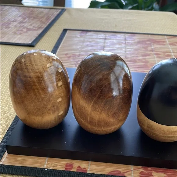 Handcrafted Wooden Kokeshi Dolls Set - The four seasons with stand. - Picture 6 of 16